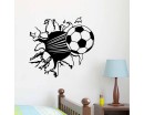 Soccer Ball Hit Break Through Wall